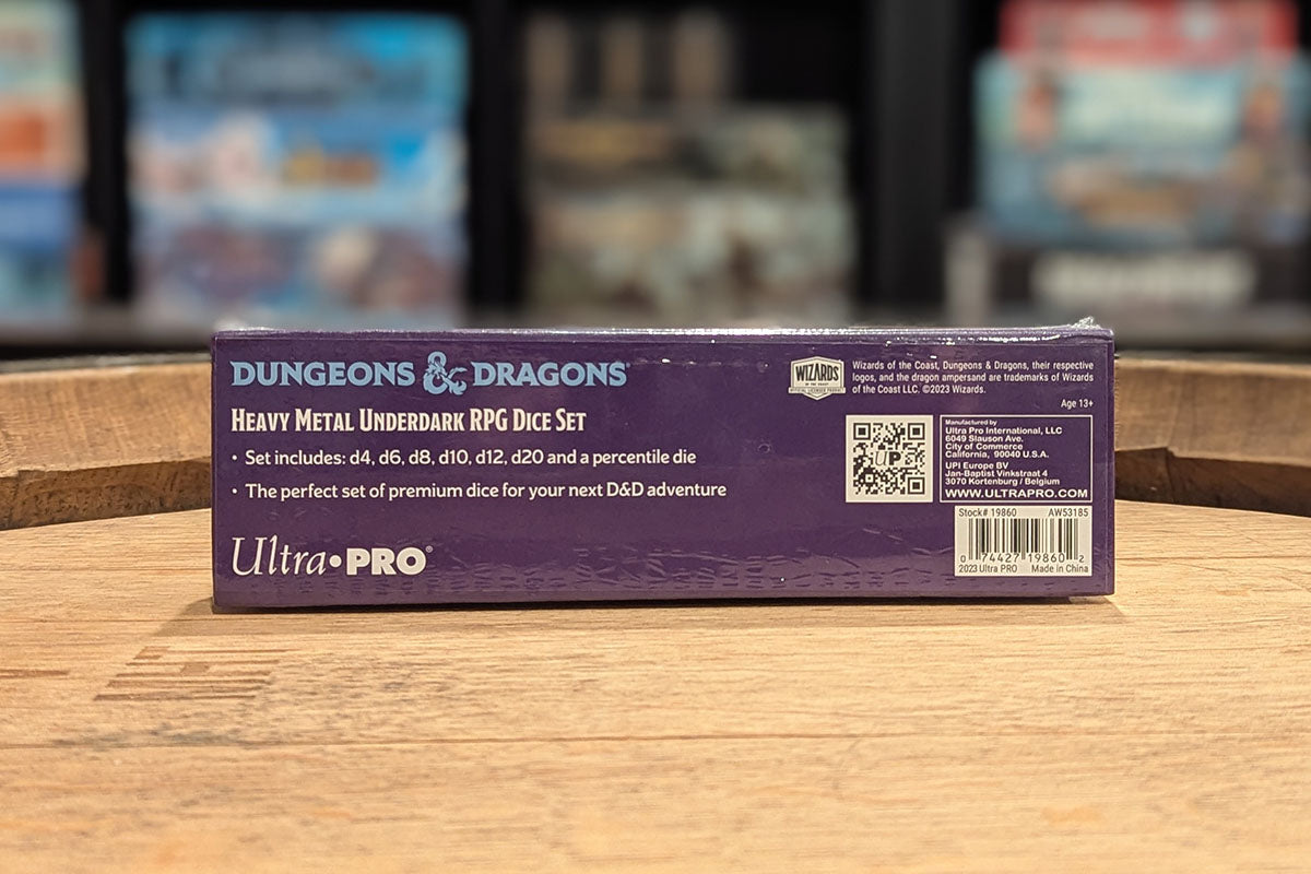 Phandelver and Below: The Shattered Obelisk Underdark - Heavy Metal RPG Dice Set