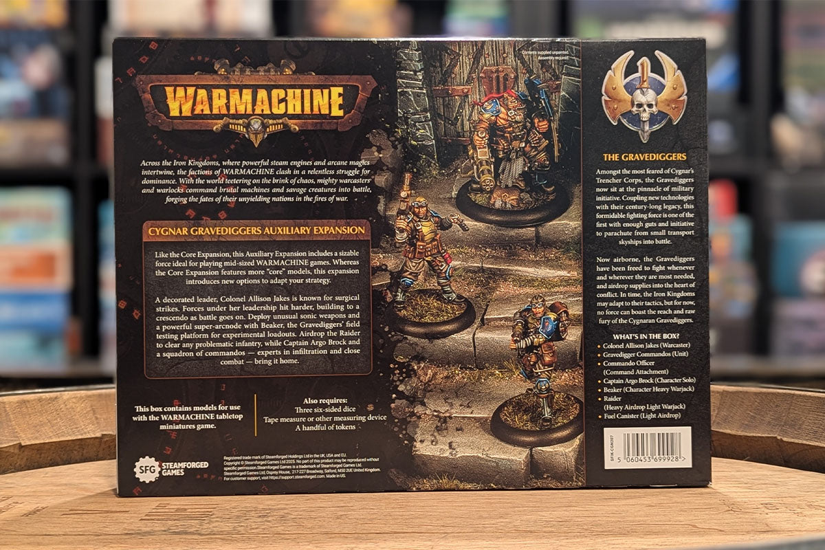 Warmachine: Cygnar - Gravediggers Auxiliary Expansion