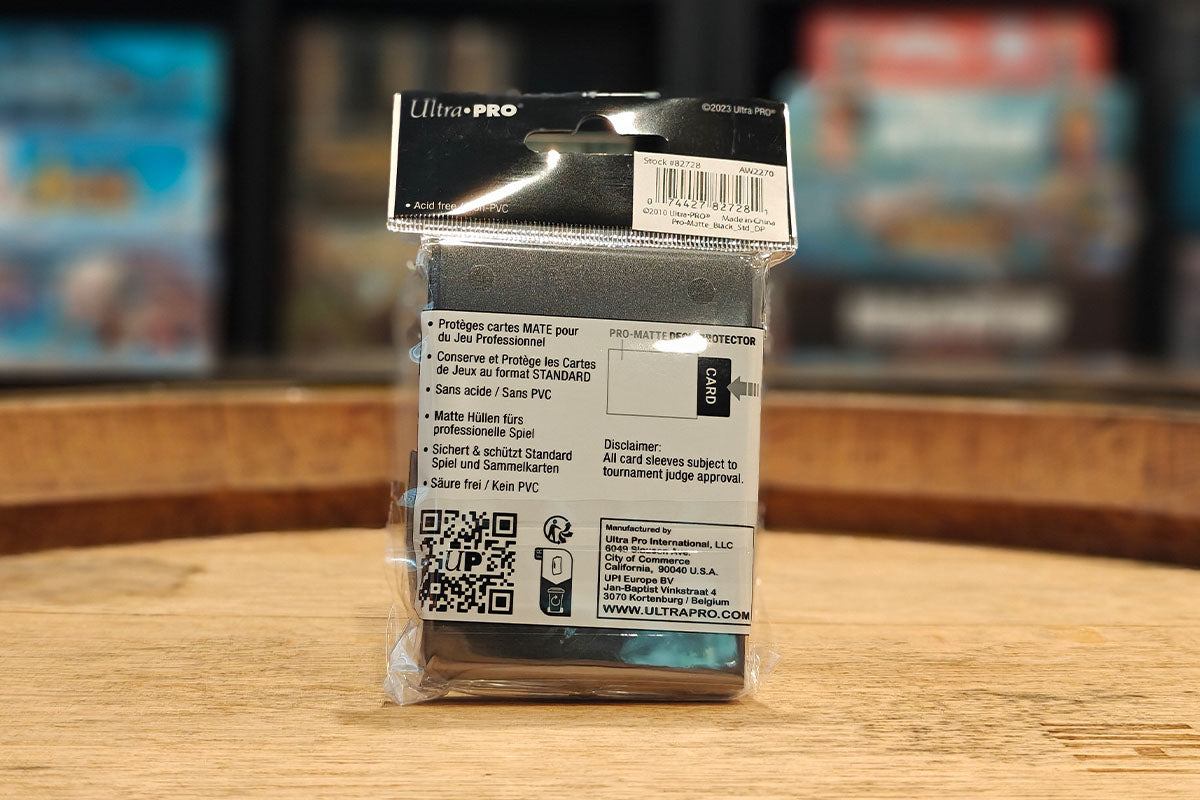 Ultra-Pro: Pro-Matte Sleeves - Standard Black 50CT