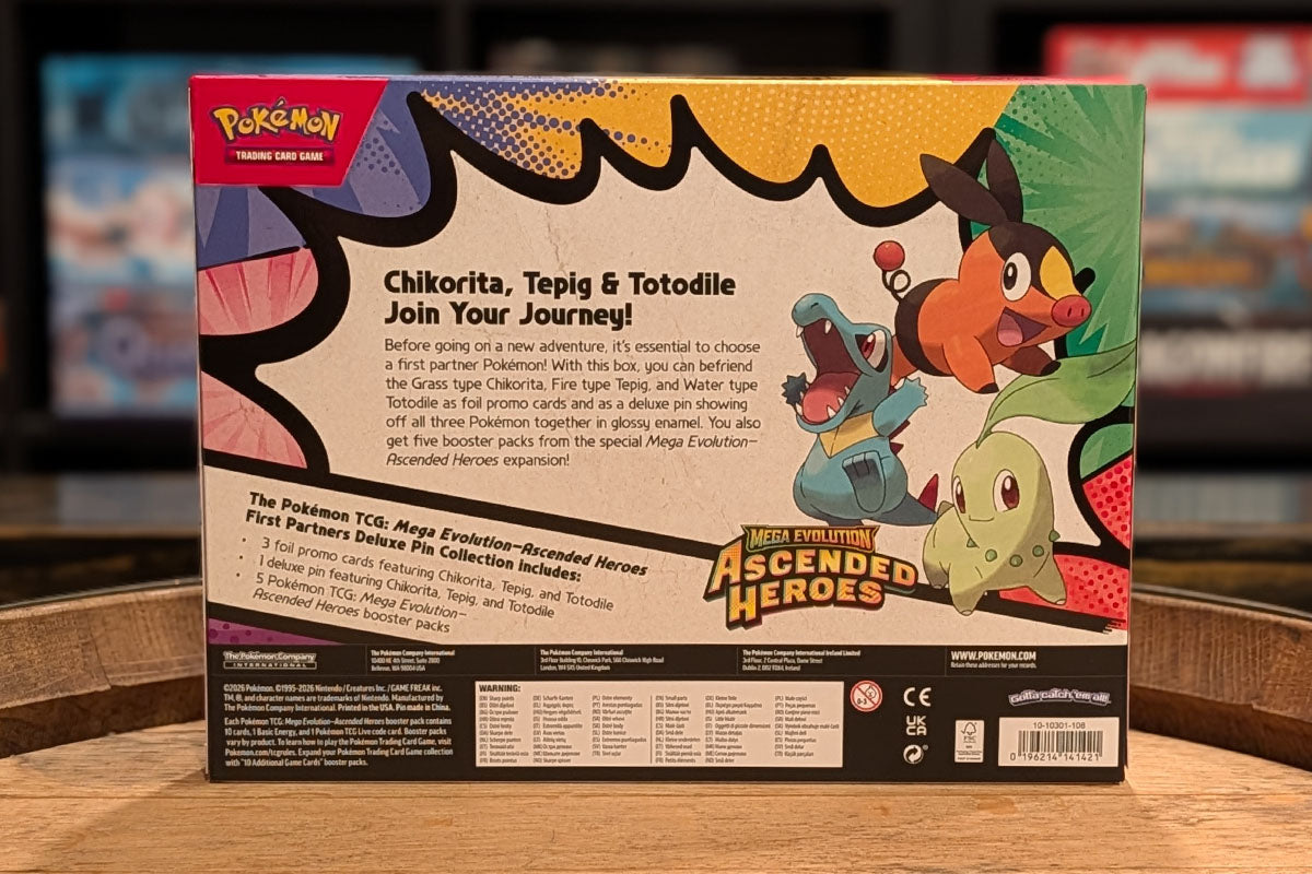 Pokémon TCG: Ascended Heroes - First Partners Deluxe Pin Collection (Restock)