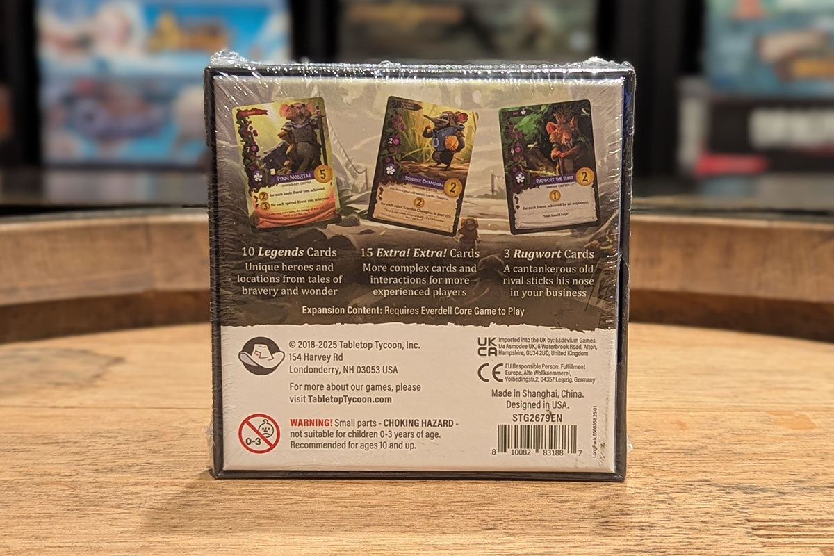 Everdell Legendary Extra Extra and Rugwort Card Expansion