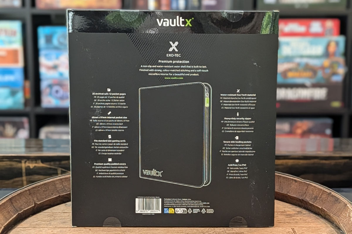 Vault X: 12-Pocket Exo-Tec Zip Binder