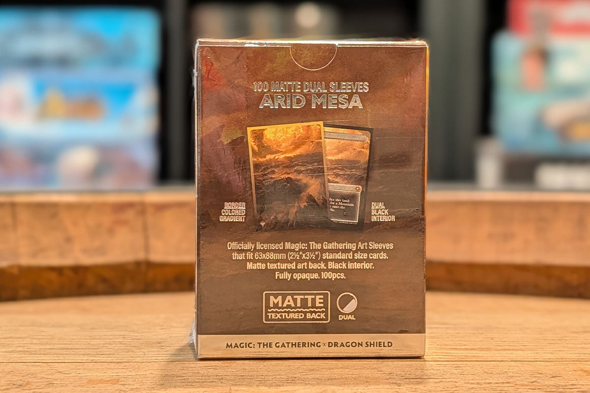 Dragon Shield: Dual Matte Art Sleeves - MtG Landfall Series - Arid Mesa 100CT