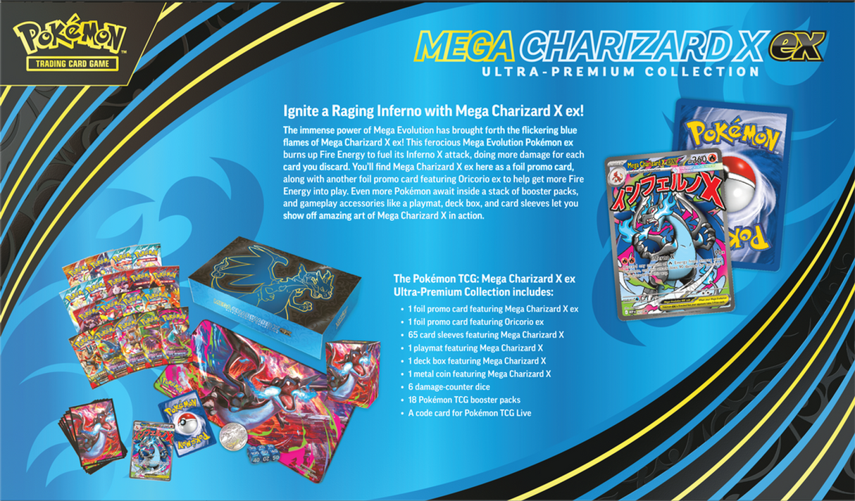 Pokémon TCG: Mega Charizard X ex Ultra-Premium Collection (2025)