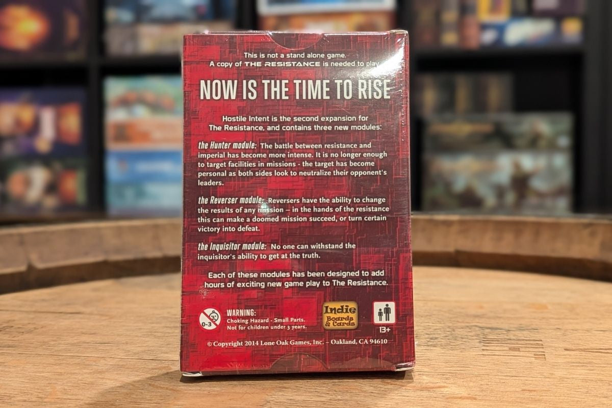 The Resistance: Hostile Intent Expansion