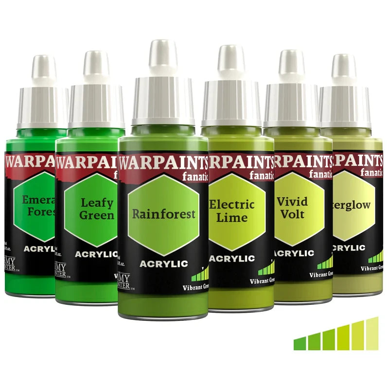 The Army Painter: Warpaints Fanatic - Vibrant Greens (Singles)