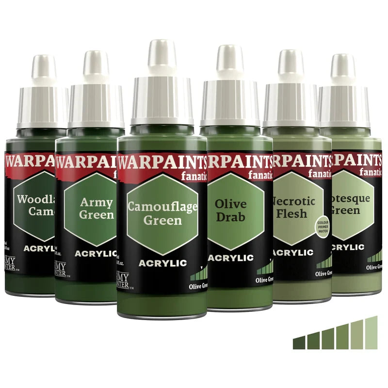 The Army Painter: Warpaints Fanatic - Olive Greens (Singles)