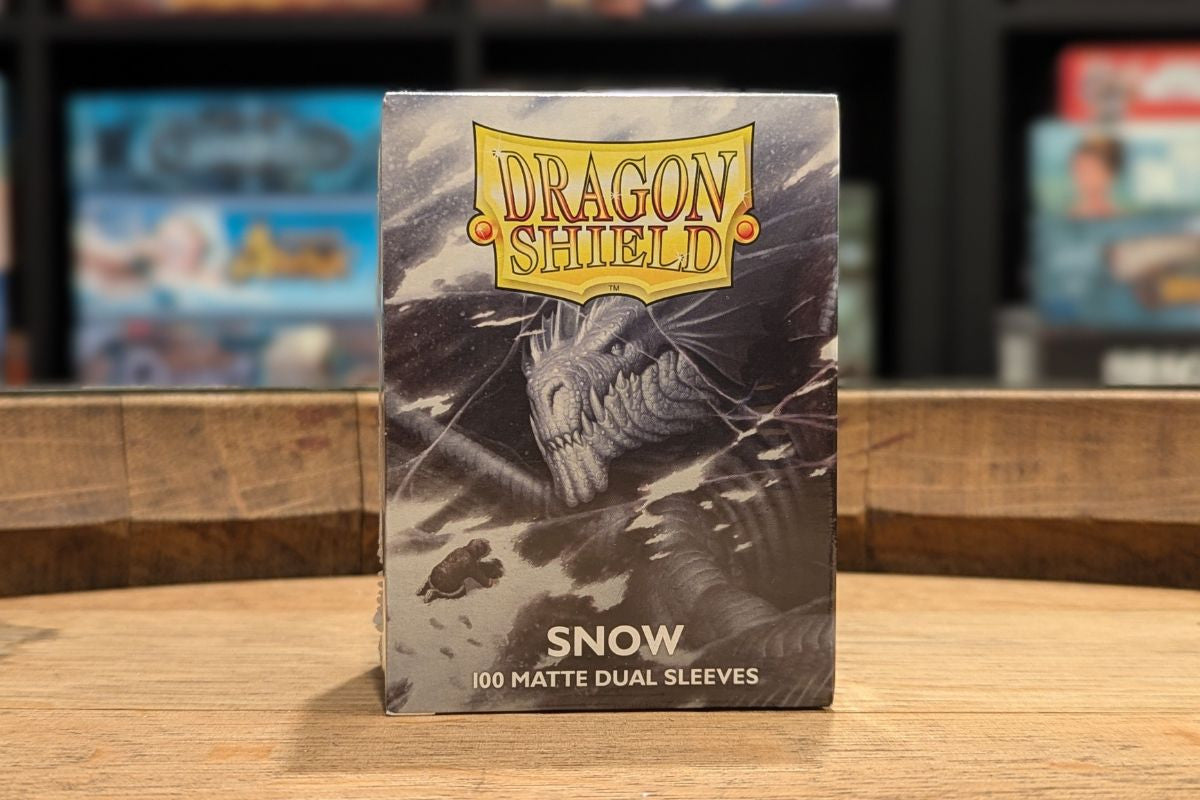 Dragon Shield Sleeves: Standard Matte Dual - Snow 100CT