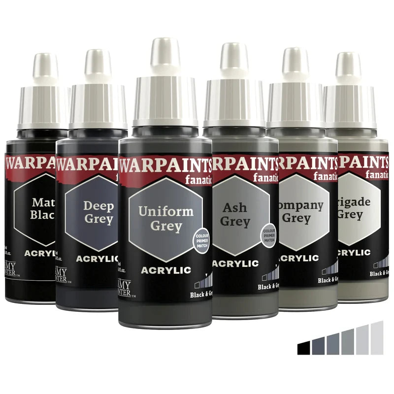 The Army Painter: Warpaints Fanatic - Black & Greys (Singles)