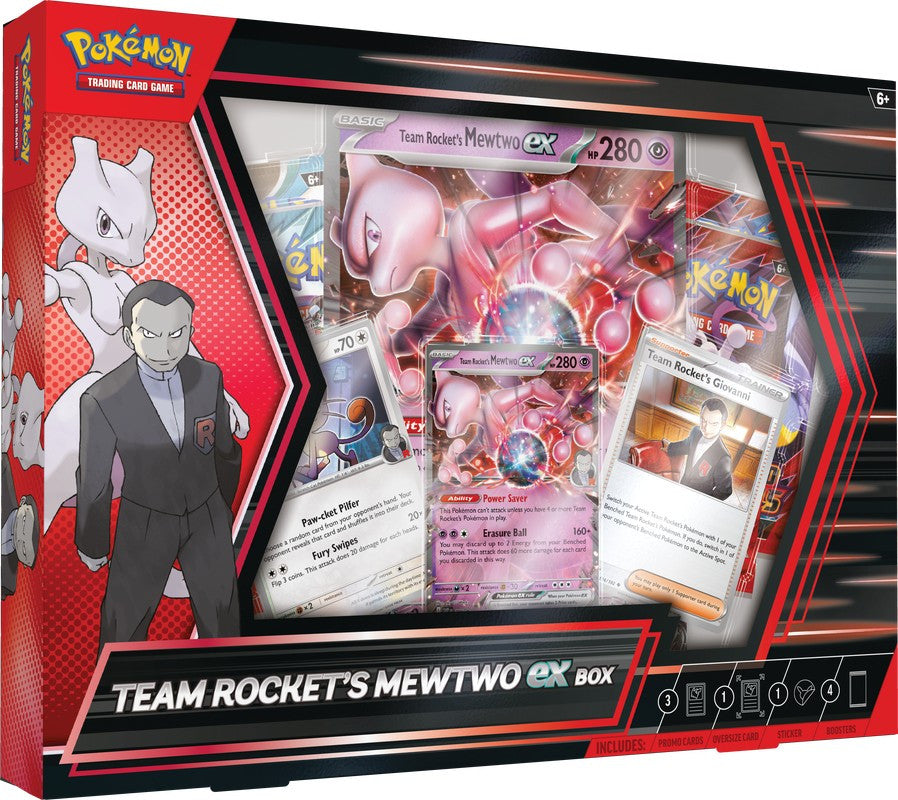 Pokémon TCG: Team Rocket's Mewtwo ex Box