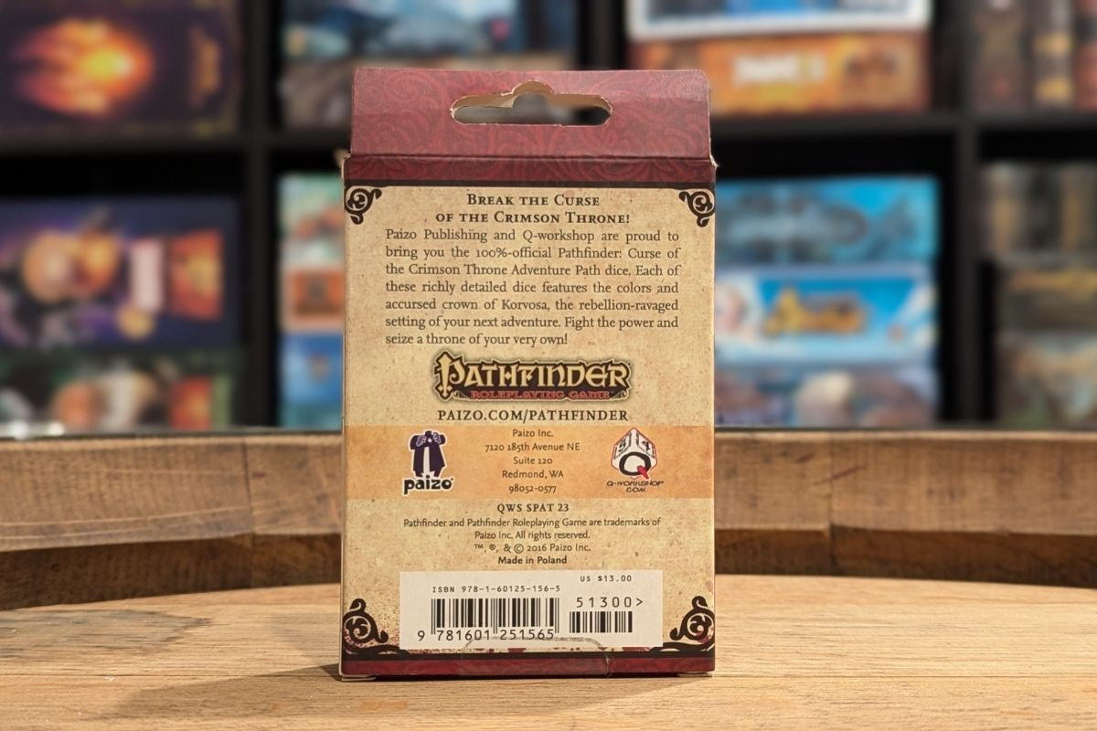 Pathfinder RPG: Curse of the Crimson Throne - Polyhedral Dice 7ct Set