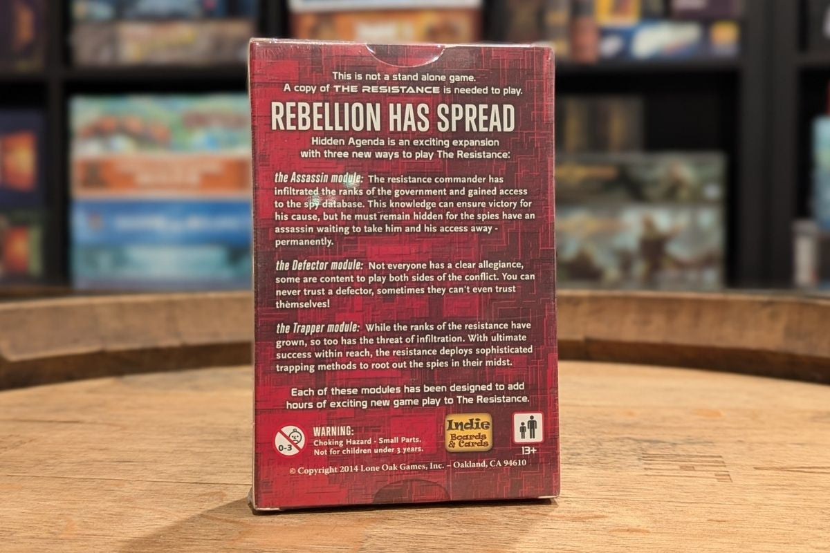 The Resistance: Hidden Agenda Expansion