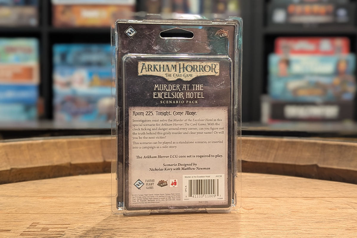 Arkham Horror: The Card Game - Murder at the Excelsior Hotel Scenario Pack