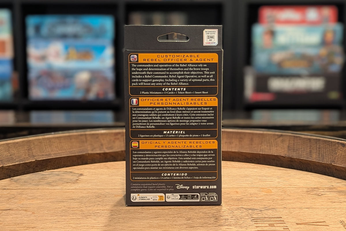 Star Wars: Legion - Customizable Rebel Officer & Agent