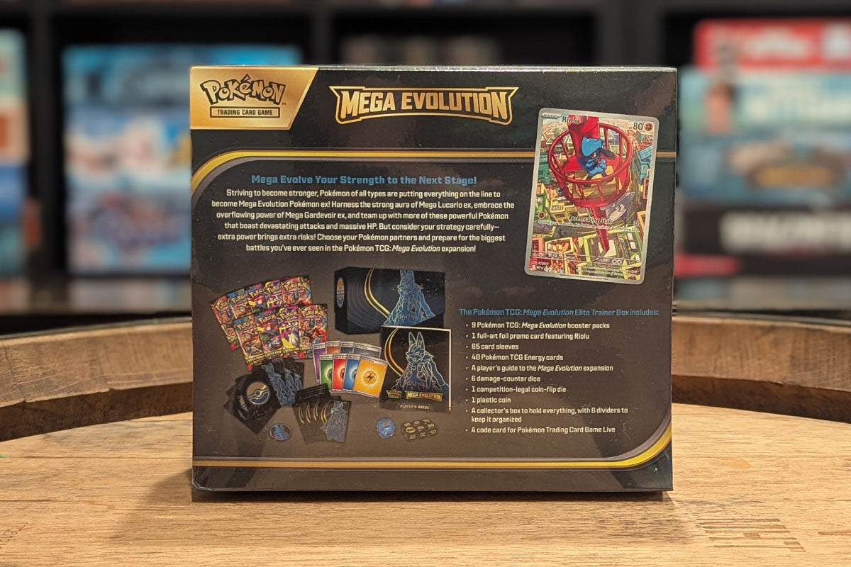 Pokmon TCG: Mega Evolution Base Set - Elite Trainer Box Dragon Forge Games Pokmon TCG: Mega Evolution Base Set - Elite Trainer Box Dragon Forge Games