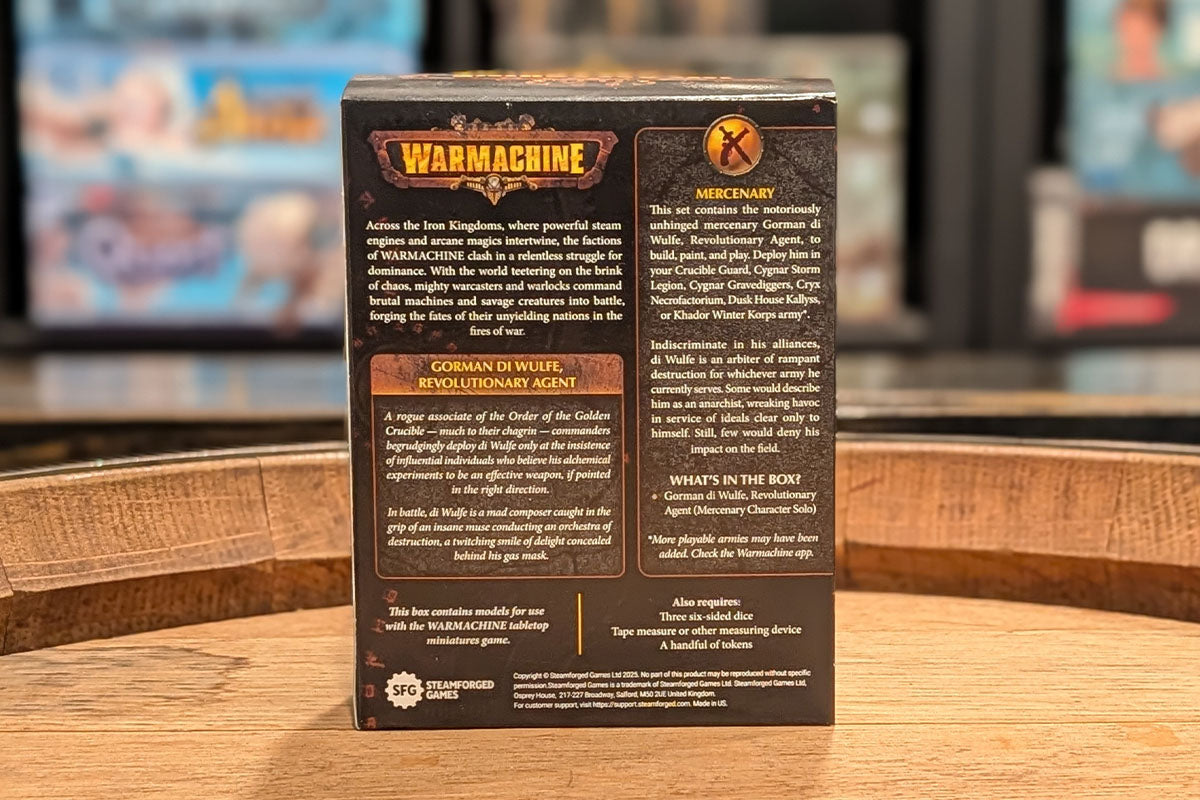 Warmachine: Gorman di Wulfe, Revolutionary Agent