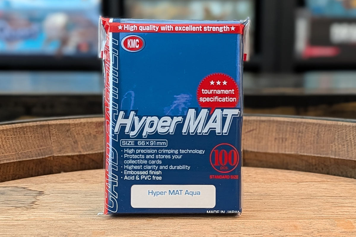 KMC: Hyper Mat Sleeves - Full Sized - Aqua 100ct