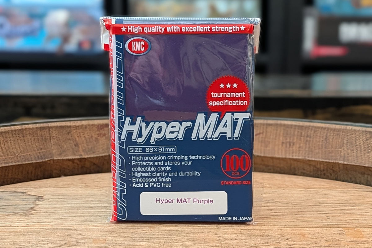 KMC: Hyper Mat Sleeves - Full Sized - Purple 100ct