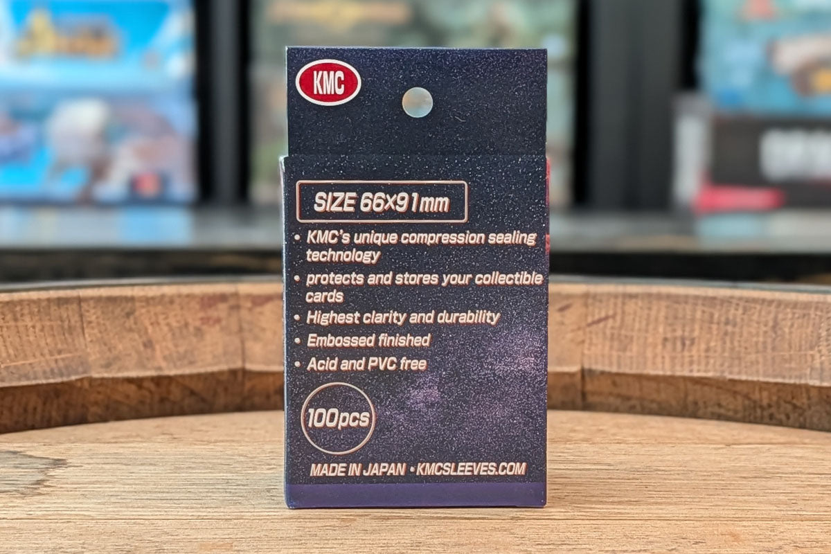 KMC: Premium Matte Sleeves - Full Sized  - Hyper Phoenix Black 100ct