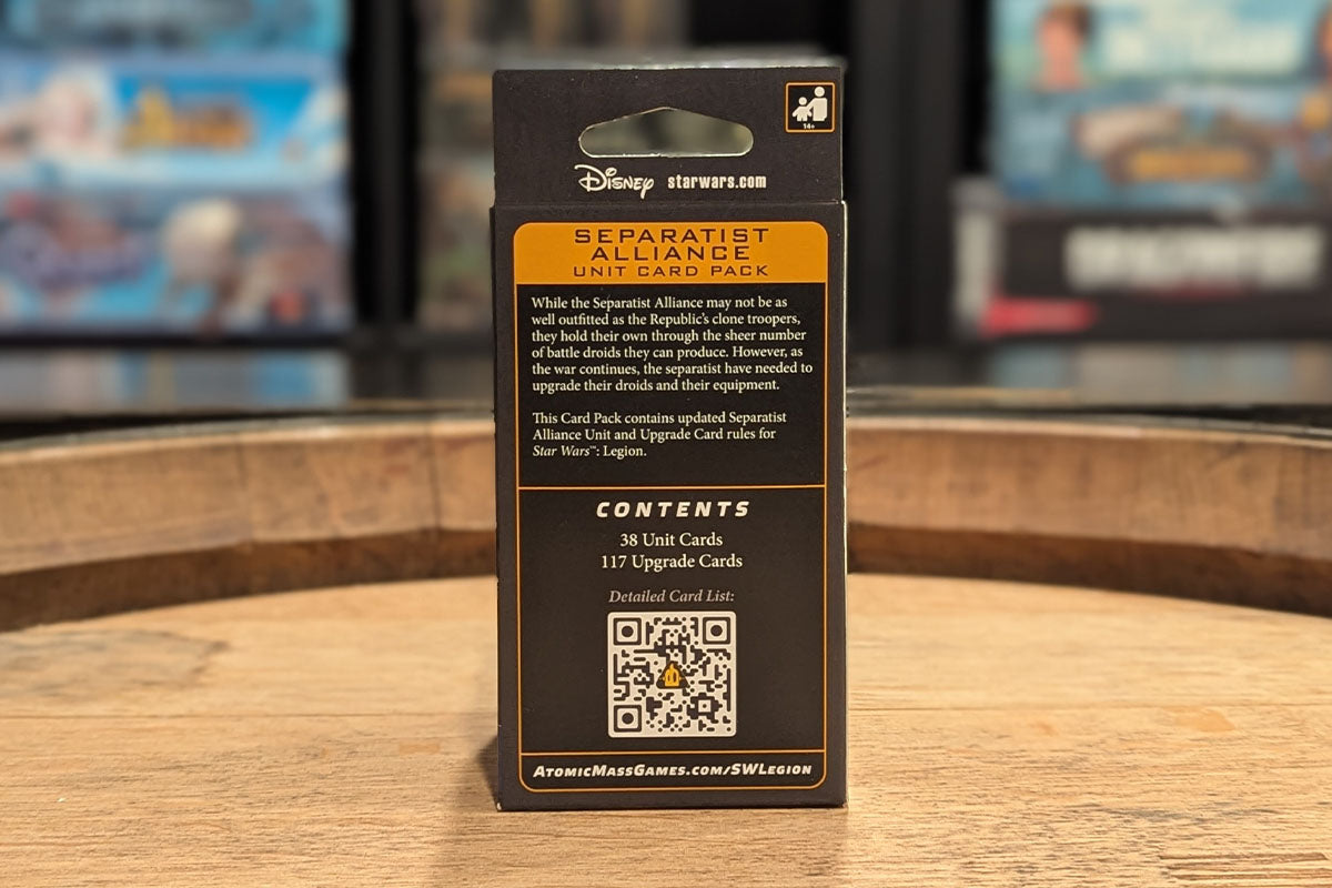 Star Wars: Legion - Separatist Alliance Unit Card Pack