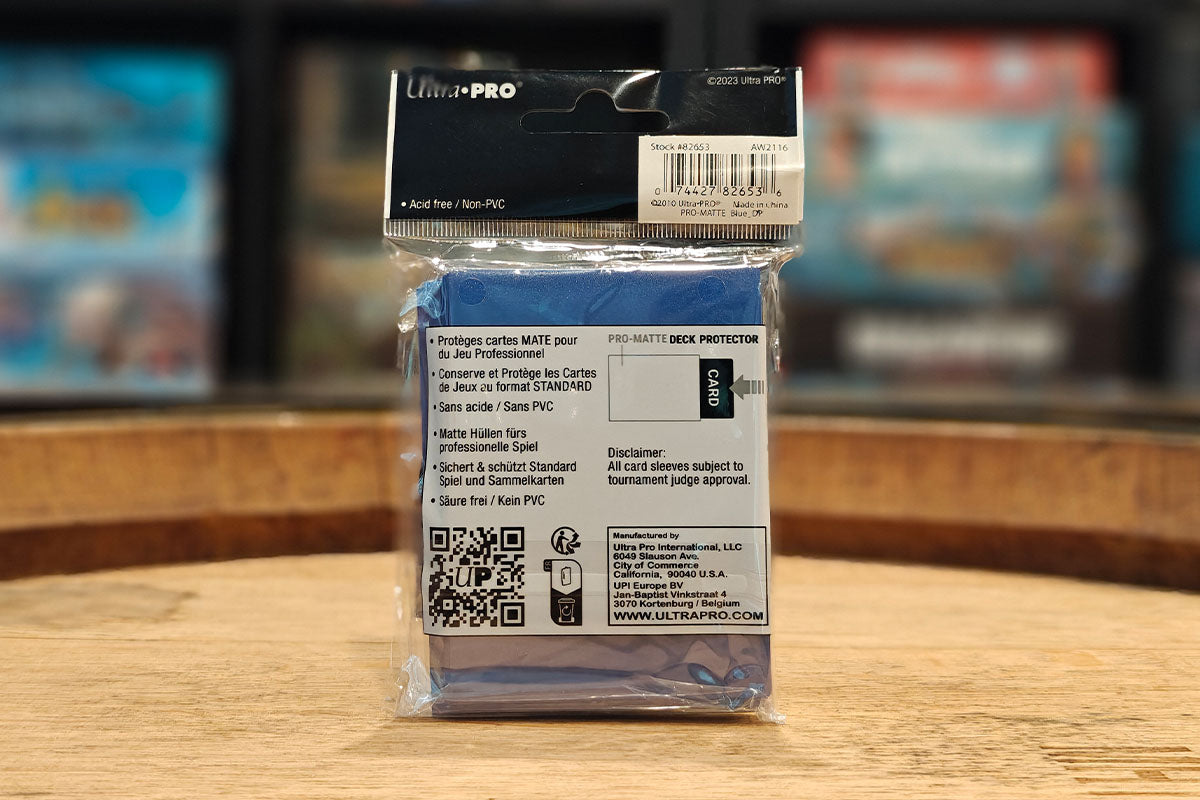 Ultra Pro 50 Matte Blue Deck Protector Sleeves Ultra Pro 50 Matte Blue Deck Protector Sleeves