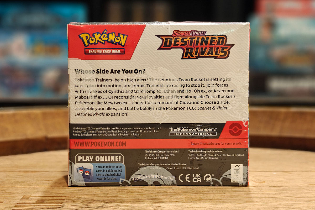 Pokmon TCG: Destined Rivals Booster (36ct) (Restock) Dragon Forge Games Pokmon TCG: Destined Rivals Booster (36ct) (Restock) Dragon Forge Games