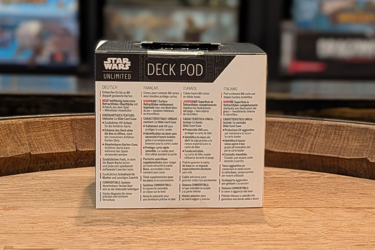 Star Wars: Unlimited - Jedi Luke Skywalker & Emperor Palpatine Deck Pod