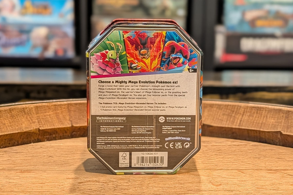 Pokémon TCG: Ascended Heroes Tin [Mega Emboar ex]