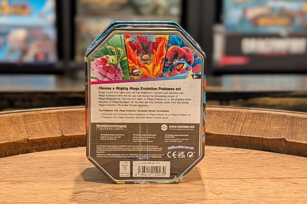 Pokémon TCG: Ascended Heroes Tin [Mega Feraligatr ex]