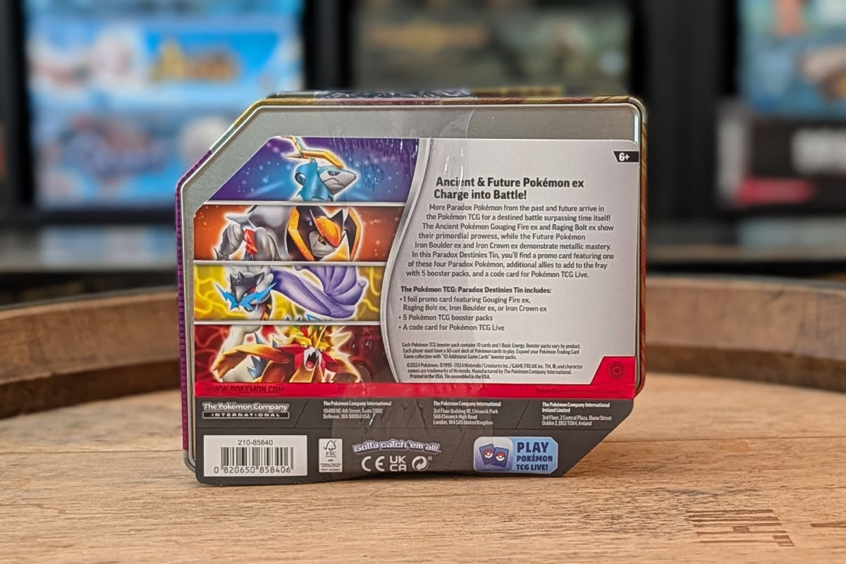 Pokémon TCG: Paradox Destinies Tins (Restock)