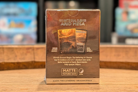Dragon Shield: Dual Matte Art Sleeves - MtG Landfall Series - Arid Mesa 100CT