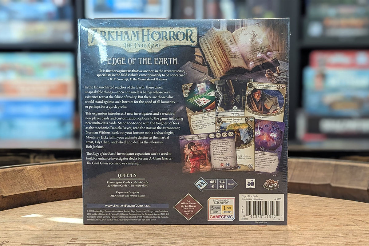 Arkham Horror: The Card Game - Edge of the Earth Investigator Expansio Dragon Forge Games Arkham Horror: The Card Game - Edge of the Earth Investigator Expansio Dragon Forge Games